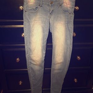 V.I.P. Blue Skinny Jeans, faded